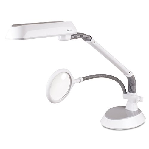 OttLite A39WG2 Flex Arm Plus Lamp with Bonus Magnifier