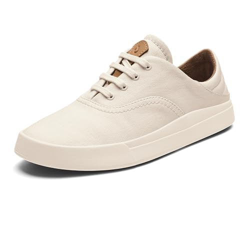 OLUKAI Kohu Women's Everyday Sneaker, Lightweight Canvas & Classic Lace-Up Design, All-Day Comfort & Support