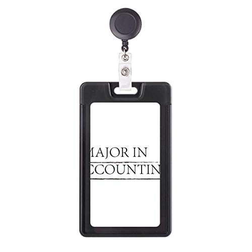 Porte-badge rétractable I Major In Accounting : cadeau idéal fin d'études comptabilité