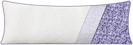 MOLCLCUY Body Pillow for Adults Pregnancy Pillows for Sleeping Shredded Memory Foam & Bamboo Cooling Pillow Cover Body Pillows