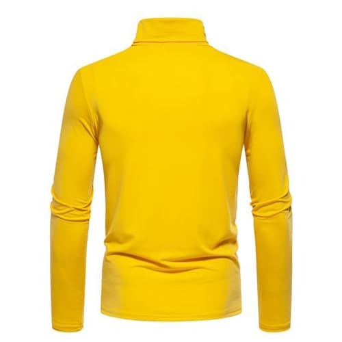Men's Casual Mock Turtleneck T-Shirts Basic Long Sleeve Thermal Stretchy Pullover Lightweight Undershirt Sweater Tops3