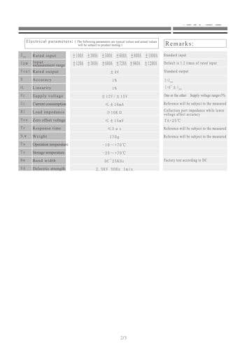 Capteur de courant sortie ±4V Hall HST30 à structure ouvrante pour câble 600A - 3