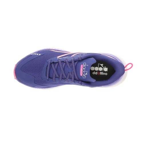 Diadora Womens Mythos Blushield Volo 4 Running Sneakers Shoes - Blue, Pink, White4