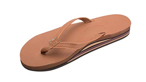 Image of Rainbow Sandals Women's Double Layer, Narrow Strap, Leather Sandals w /Arch