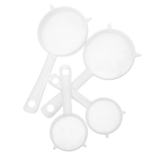 Recopilación de Coladores de té con asa disponible en línea. 39 LOPUNER Juego de 4 coladores de kéfir de malla fina de plástico con asa. Tamiz de malla fina para harina, ideal para hornear, cocinar, kéfir, té, zumos, pastas y yogur.