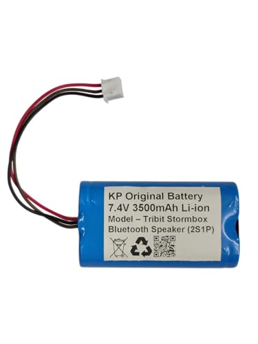 Image of KP Original 7.4V 3500mAh Replacement Battery, Ideal for Tribit Stormbox Bluetooth Speaker, Perfect for Outdoor and Home Entertainment (Connector: XH2.54 3P)