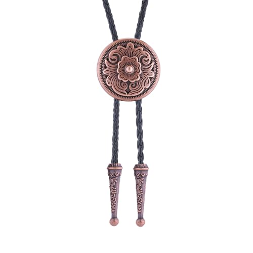 Image of Jeilwiy Bolo Tie for Men, Western Bolero Tie Cowboy Ties Native American Cowgirl Bolo Tie Accessories for Men Women