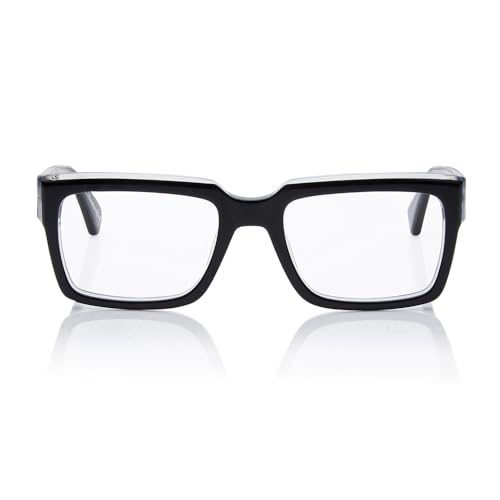 Image of Shisen Fox Kokoro 2.0 Rectangular Acetate Spectacles Frames for Men & Women with Demo Lenses | Classic Full Rim Eye Frames for Men & Women Durable Specs Frame