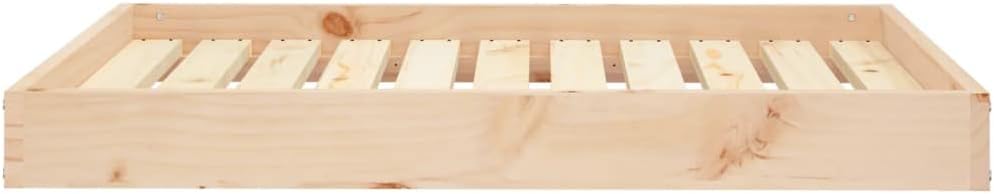 review vidaXL Solid Wood Pine Dog Bed - Rustic, Sturdy, and Comfortable - 36