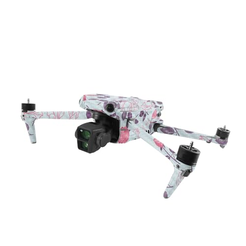 Image of MightySkins Carbon Fiber Skin Compatible with DJI Air 3 - Vintage Floral | Protective, Durable Textured Carbon Fiber Finish | Easy to Apply