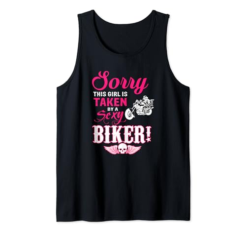 Sorry this Girls Is Taken by a Sexy Biker T-shirt Motorcycle Camiseta sin Mangas