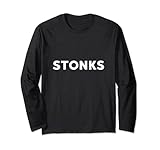 Photo Gallery stonks finance meme - maglietta divertente con slogan maglia a manica Photo Gallery stonks finance meme - maglietta divertente con slogan maglia a manica