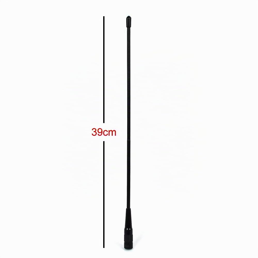 TWAYRDIO Antenne UHF/VHF 144 / 430MHz Sam mâle 39cm antenne Souple Fouet à Gain élevé pour Kenwood/YAESU/Vertex Standard VX-3R VX-6R VX-7R, Radio bidirectionnelle (Lot de 2)