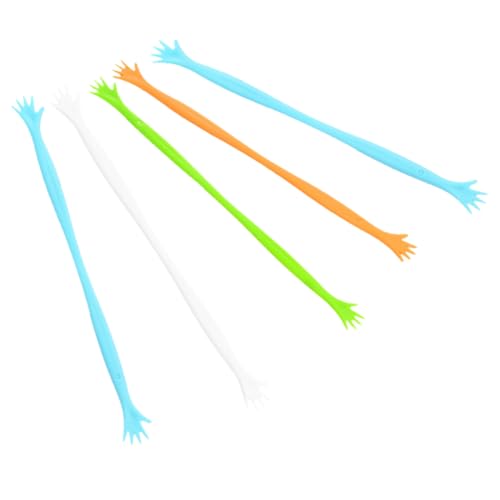 STOBAZA 5Pcs Random Color Beverage Stirring Stick Hand Styling Drink Mixer for Coffee Milk Juice and Cocktails Drink Stirrer for Home and Parties