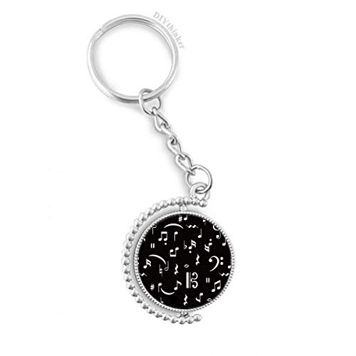 Porte-clé rotatif noir et blanc résistant pour trouver ses clés rapidement