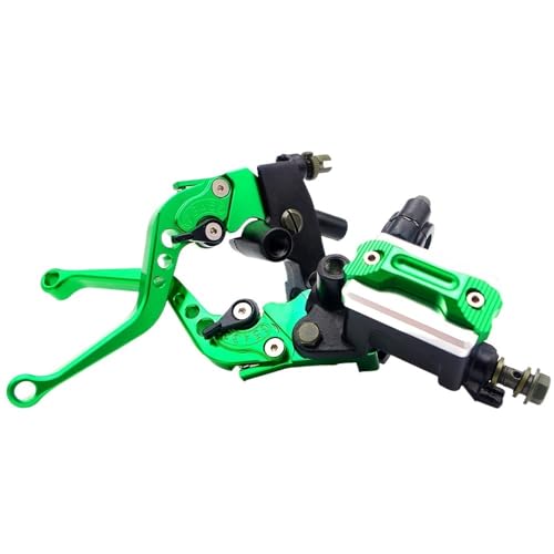 Levier de frein moto 22 mm vert avec levier de pompe d'embrayage hydraulique