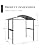 BPS 8x5 FT BBQ Grill Gazebo with Double-Tier Polycarbonate Roof, Steel Frame & Side Shelves, for Outdoor, Patio, Backyard