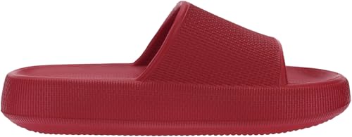 Image of BRONAX Cushioned Thick Sole Pillow Slippers for Women and Men Y10 | Cloud-Like Soft Sole, Foot Pain Relief, EVA Platform Sole, Indoor Outdoor Slides, Waterproof Shower Ready, Quick-Drying