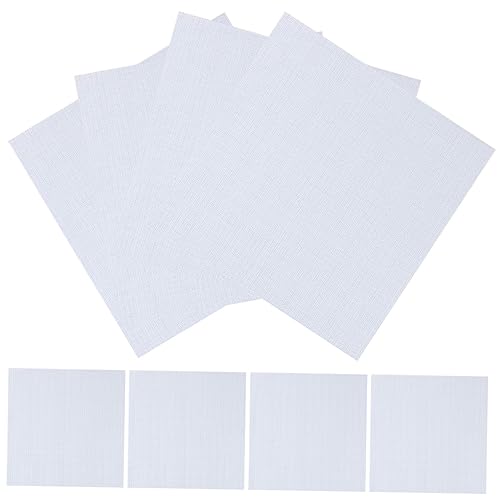 HOMSFOU Embroidery Gridding Fabric 14ct Cross Stitch Cloth DIY Embroidery Fabrics Soft Polyester for Craft Creations