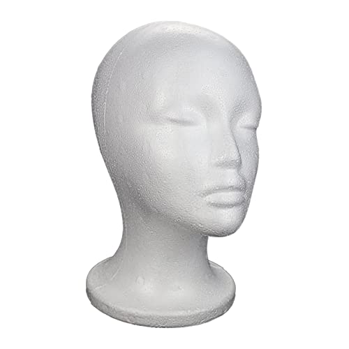 Milageto Styropor Schaufensterpuppe Kopf Perückenständer
