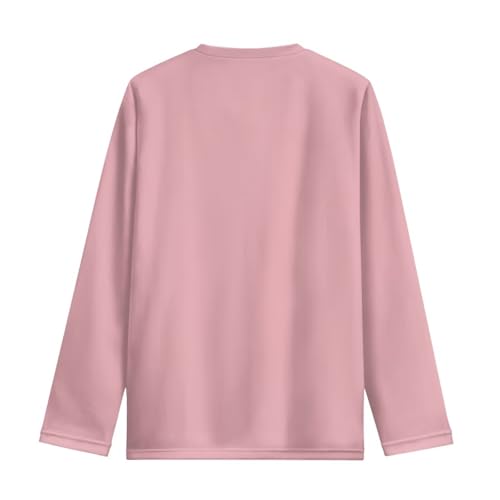 Image of Girls Long Sleeve T Shirt Cute Cartoon Crewneck Shirt for Kids 3-16Y Fall Winter Clothes