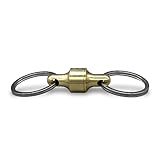 Kappa Quick Release Keychain, Detachable Keychain That Holds up to 10 lbs, Easy, Secure and Stylish Pull Apart Keychain (Brass)