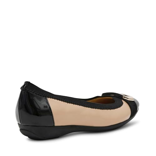 Image of Anne Klein Uplift Flats for Women - Textile Upper and Lining - Stretch Collar - 90 Flexibility - Square Cap Toe