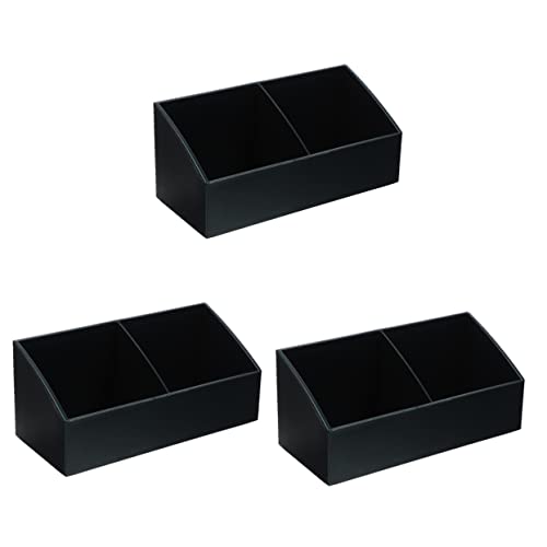 OKUMEYR 3pcs Restaurant Compartment Tea Box Organizer for Tea Bags Sugar Packets and Items Elegant Storage for Hotels and Coffee Stations