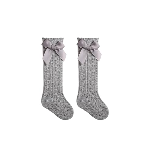 Baby Girls Knee High Socks Newborn Girl Cute Bow Ruffle Long Tube Stockings Infant Warm Non Slip Socks