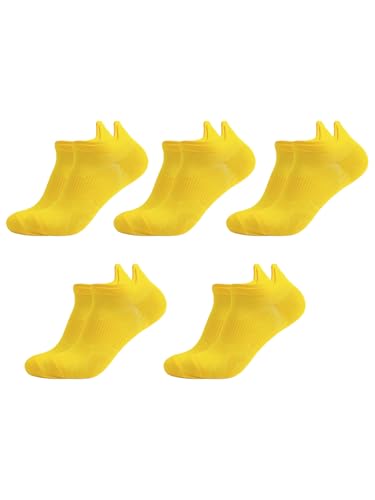 Mens Ankle Socks Athletic Running Socks 5 Pairs Thin Short Socks Shallow Breathable Socks Quick Dry Boat Socks