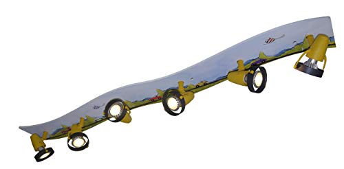 Niermann Standby 693 A++ to E, Deckenleuchte, Holz, mehrfarbig, 115 x 15 x 18 cm