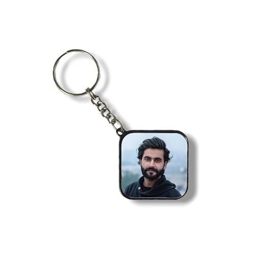 magical gifts Customized Keychains, Unique Personalized Key RIngs and Charms with Your Photos/Name/Design for Bags/Bikes/Car and Gifting Purposes (Plastic, Square - Plastic)