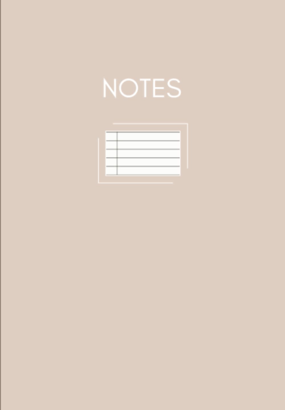 Beige composition Note book: Cute Aesthetic Composition Notebook college ruled