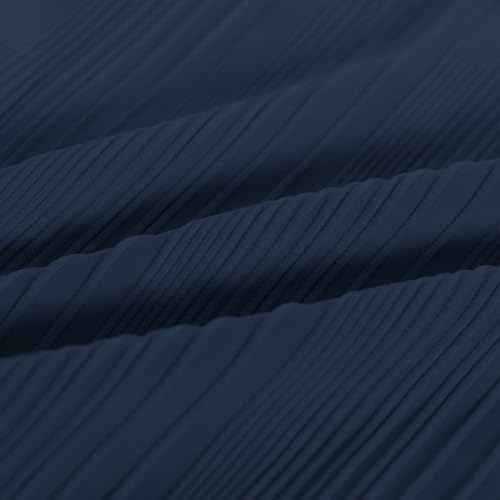 PJ PAUL JONES Mens Short Sleeve Polo Shirts Lightweight Textured Polo Shirts for Summer Navy