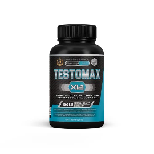 Testosterone booster | Testosterone puro con maca, ashwagandha e tribulus | Efficace potenziatore sessuale | Aumenta la massa muscolare, l'energia e le prestazioni sportive | 120 capsule