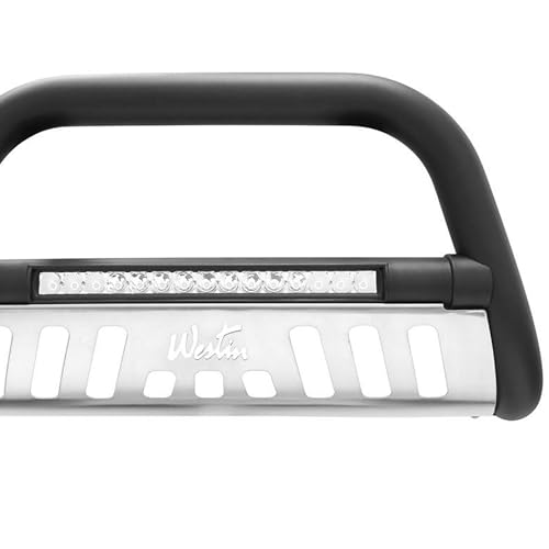 Image of Westin 32-3955L Ultimate LED Bull Bar fits 2019-2021 Silverado 1500 2022 Silverado 1500 LTD (Exc 2019 LD and ZR2) Textured Black
