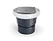 EZC-AB2-ST-SS - EZC ABS Cleanout with 5" Square Stainless Steel Cover and 2" x 3" Solvent Weld Outlet