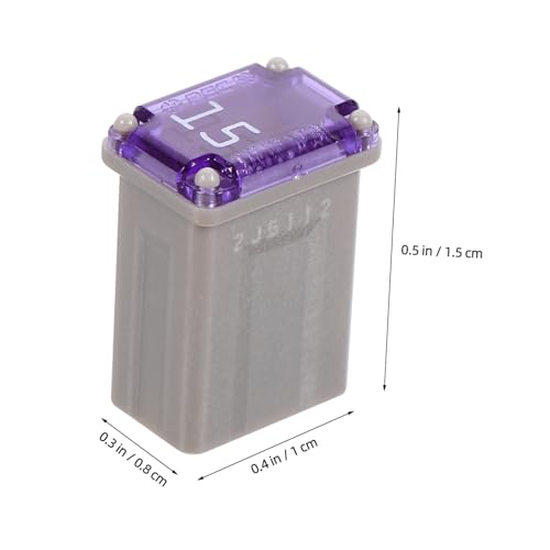 ULTECHNOVO Kit de 10 fusibles automotrices micro de 15 amperes color púrpura para reemplazo en autos, SUV y camiones miniatura 4
