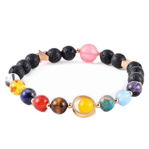 Bracelet de perle colorée en pierre naturelle pour bijoux de fête