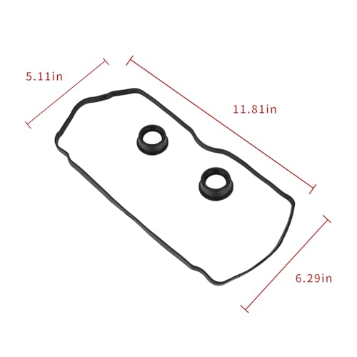 Image of VS50780R VS50473 Engine Valve Cover Gasket Compatible with 2006-2012 【SAAB】 9-2X 【Subaru】 Baja /Forester /Impreza /Impreza Sport /Legacy /Outback 2.5L H4 10966AA000, 13294AA053, 151093701,0361860
