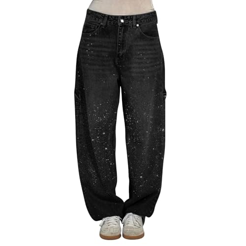 Jean ample pour femme extensible et pantalon large taille haute