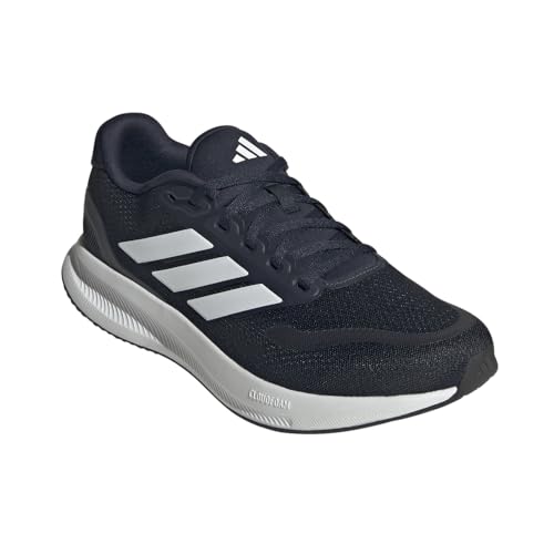 Image of adidas Mens Runfalcon 5 Wide Running Sneakers Shoes - Black