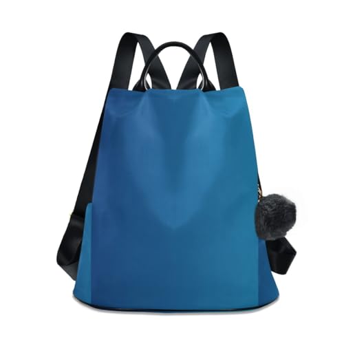 Sac de voyage tendance bleu dégradé pour femme avec système de zip antivol dos