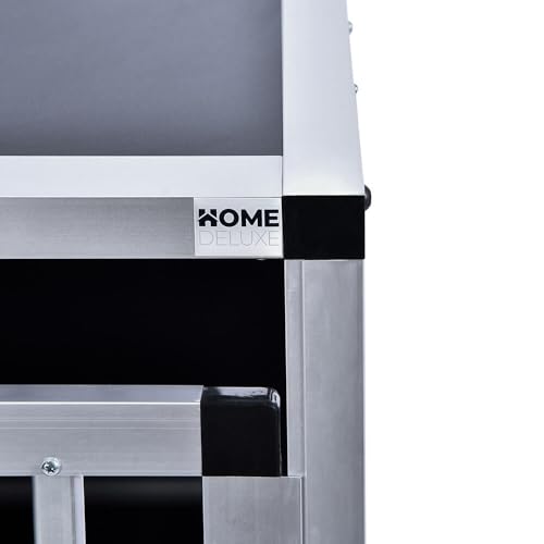Home Deluxe - Hundetransportbox Alu SKITO - L - 90 x 65 x 69 cm - Farbe: Silber/Schwarz - Material: MDF Platten, Aluminium I Hundetransportbox Transportlösung Alu-MDF-Material Tierfreundlich