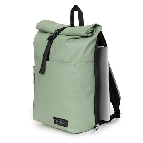 Image of EASTPAK Up Roll - 23L Roll-Top Backpack with 16 inch Laptop Sleeve, Security Pocket, Bottle Holder & Water-Resistant Finish, Tarp Khaki