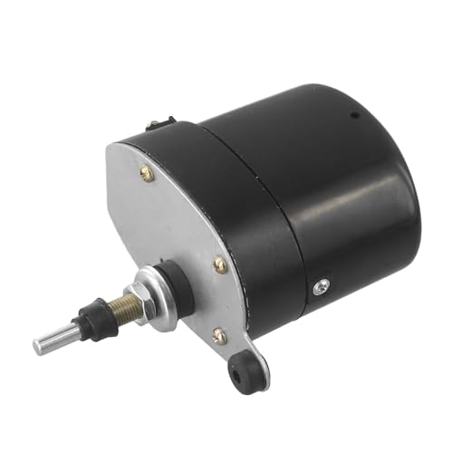 NEIQIUWING Moteur d'essuie-glace 12 V avec balai d'essuie-glace pour bateaux de pêche, caravanes et véhicules tout-terrain, Jeep, tracteur et UTV.