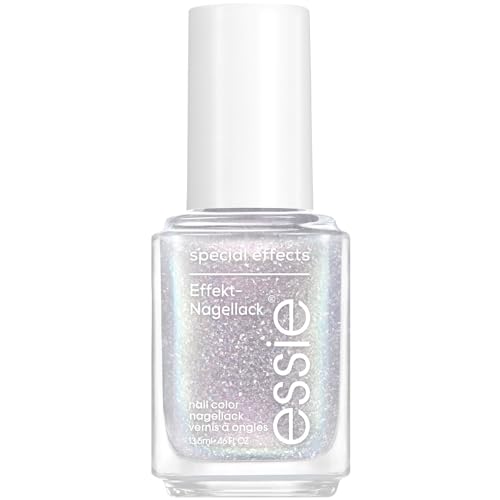 Essie Esmalte de uñas, tecnologías perlas, acabados reflectantes de luz, fórmula vegana, capa superior de esmalte de uñas de efectos especiales, estudio de arte de uñas original, lujo brillante