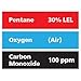 Gasco Multi-Gas 305: 30% LEL Pentane, 100 ppm Carbon Monoxide, Balance Air