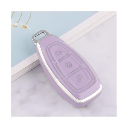 Coque protection clé Focus et Mondeo en TPU premium violet chic