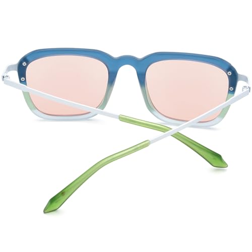 Colorful Acetate Titanium Polarized Sunglasses F85786T4